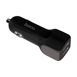 Автомобильное зарядное устройство + кабель Micro Hoco Z23 12 Вт, чёрный