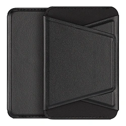 Кардхолдер Dux Ducis Neva Series Magnetic Wallet Stand для Apple iPhone искусственная кожа, чёрный