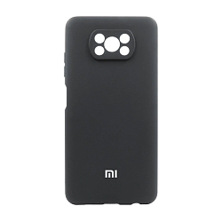 Клип-кейс (накладка) для Xiaomi Poco X3 NFC / Poco X3 Pro силикон, чёрный