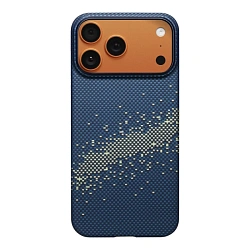 Клип-кейс (накладка) Pitaka Ultra-Slim Case для Apple iPhone 17 Pro кевлар (арамид), "млечный путь" (KI1705MP)