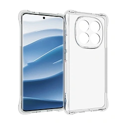 Клип-кейс (накладка) для Xiaomi Redmi Note 14 Pro 5G / Poco X7 силикон, прозрачный