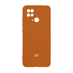 Клип-кейс (накладка) для Xiaomi Redmi 10C силикон, оранжевый