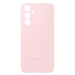 Клип-кейс (накладка) Silicone cover закрытый для Samsung Galaxy A55 силикон, пудровый