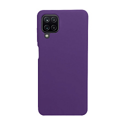 Клип-кейс (накладка) Silicone cover (без лого) для Samsung Galaxy A12 / M12 силикон, фиолетовый