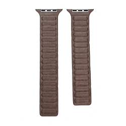 Магнитный браслет Wowen Link для Apple Watch 44 / 45 / 46 / 49mm текстиль коричневый