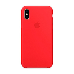 Клип-кейс (накладка) Apple Silicone Case для Apple iPhone Xs Max силикон, Red