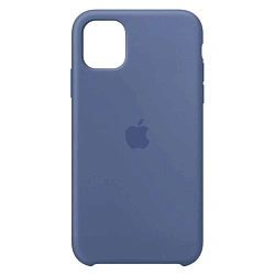 Клип-кейс (накладка) Silicone Case закрытый для Apple iPhone 11 силикон, голубой