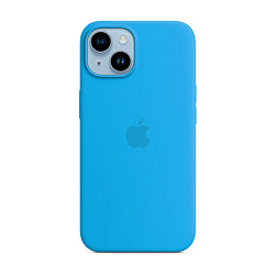 Клип-кейс (накладка) Silicone Case для Apple iPhone 14 силикон, голубой