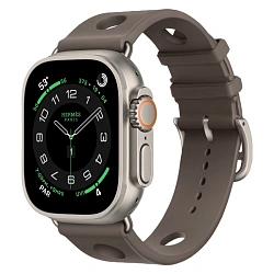 Умные часы Apple Watch Hermes Ultra 3 49mm GPS + Cellular Silver Titanium Case Gris Single Tour Scub'H Diving Strap