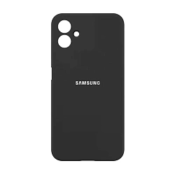 Клип-кейс (накладка) Silicone cover закрытый для Samsung Galaxy A06 силикон, чёрный