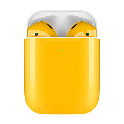 Беспроводные наушники Apple AirPods 2 с зарядным футляром жёлтый (MV7N2)