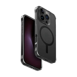 Клип-кейс (накладка) UNIQ Lifepro Xtreme MagSafe для Apple iPhone 16 Pro полиуретан, затемнённый