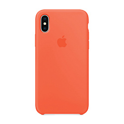 Клип-кейс (накладка) Apple Silicone Case для Apple iPhone X силикон, Nectarine