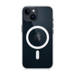 Клип-кейс (накладка) Clear Case MagSafe для Apple iPhone 14 поликарбонат, прозрачный