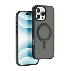 Клип-кейс (накладка) WIWU Armor Ultra для Apple iPhone 16 Pro Max пластик, силикон, чёрный