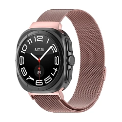 Миланский сетчатый браслет для Samsung Galaxy Watch Ultra сталь розовое золото