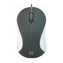 Мышь проводная Defender Acura MS-970, серый с белым