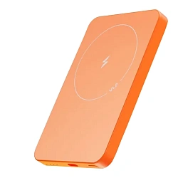 Внешний аккумулятор с беспроводной зарядкой VLP LITE Power Snap 5000 мАч 20 Вт оранжевый