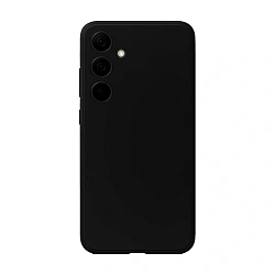 Клип-кейс (накладка) для Samsung Galaxy A55 пластик, силикон, чёрный