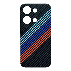 Клип-кейс (накладка) Luxo Carbon для Xiaomi Redmi Note 13 Pro 4G / Note 14S / Poco M6 Pro 4G   пластик, "мовемент"