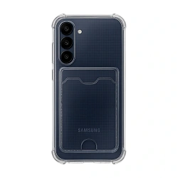 Клип-кейс (накладка) с визитницей для Samsung Galaxy A25 силикон, прозрачный