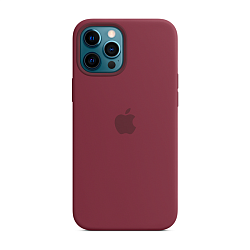 Клип-кейс (накладка) Apple Silicone Case MagSafe для Apple iPhone 12 Pro Max силикон, Plum