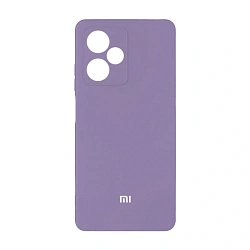 Клип-кейс (накладка) Silicone cover закрытый для Xiaomi Redmi Note 14 5G (China) силикон, лавандовый