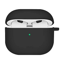 Кобура UNIQ Nexo для Apple AirPods 4 силикон, чёрный