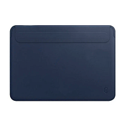 Чехол WIWU Skin Pro 2 Leather Sleeve для Apple MacBook Pro 14" (2021 - 2024) полиуретан, кожа, синий