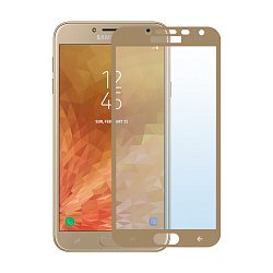 Защитное стекло 3D Classic для Samsung Galaxy J4, золотая рамка