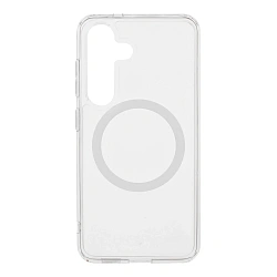 Клип-кейс (накладка) uBear Real Mag Case для Samsung Galaxy S25 FE поликарбонат, термополиуретан, прозрачный