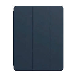 Чехол-книжка c отделением под стилус Mosbros Pin Yue для Apple iPad Air 13" (2024 / 2025 / 2026) пластик, силикон, тёмно-синий