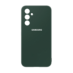 Клип-кейс (накладка) Silicone cover закрытый для Samsung Galaxy A34 5G силикон, тёмно-зелёный