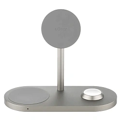 Беспроводное зарядное устройство uBear Stage Pro 3 in 1 30 Вт титановый
