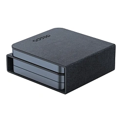 Беспроводное зарядное устройство Deppa Mini Fold Qi 3 in 1 20.5 Вт чёрный