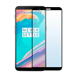 Защитное стекло 3D Premium для OnePlus 5t, черная рамка