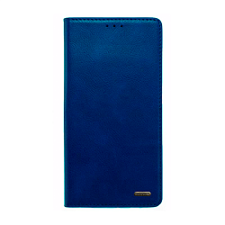 Чехол-книжка Premium Rich Boss для Xiaomi Redmi Note 12 Pro 5G / Poco X5 Pro 5G искусственная кожа, тёмно-синий (с лого)