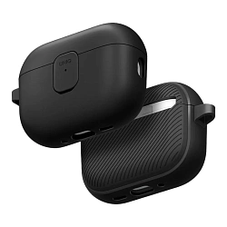 Кобура UNIQ Clyde для Apple AirPods Pro 3 полиуретан, поликарбонат, "угольный" - тёмно-серый