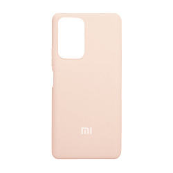 Клип-кейс (накладка) Silicone cover закрытый для Xiaomi Redmi Note 10 Pro силикон, пудровый