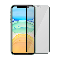Защитное стекло Mocoll Privacy 3D для Apple iPhone Xr / 11, черная рамка