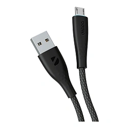 Дата-кабель Deppa Fly Cable Micro 1 м, чёрный