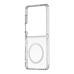 Клип-кейс (накладка) uBear Real Mag Case для Samsung Galaxy Z Flip 7 поликарбонат, термополиуретан, прозрачный