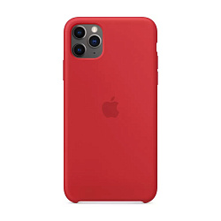 Клип-кейс (накладка) Apple Silicone Case для Apple iPhone 11 Pro Max силикон, Red