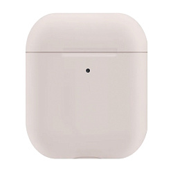 Кобура Case Protection для Apple AirPods 2018 / 2019 силикон, пудровый