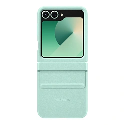 Клип-кейс (накладка) Samsung Kindsuit Case для Samsung Galaxy Z Flip 6 / 7 FE экокожа, мятный