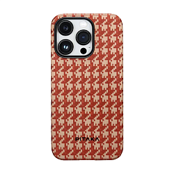 Клип-кейс (накладка) Pitaka Fusion Weaving MagEZ Case 3 для Apple iPhone 14 Pro кевлар (арамид), "красный пасхальный кролик" (ограниченная версия)