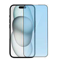Защитное стекло Mocoll 3D для Apple iPhone 15 / 16, черная рамка