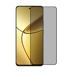 Защитное стекло 3D Premium для Realme 12+, черная рамка
