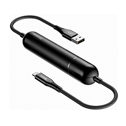 Дата-кабель Baseus Energy Two-in-one Power Bank Lightning 1 м, чёрный