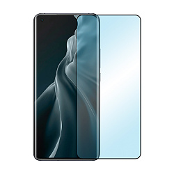 Защитное стекло 3D Premium для Xiaomi Mi 11 / Mi 11 Pro / Mi 11 Ultra, черная рамка